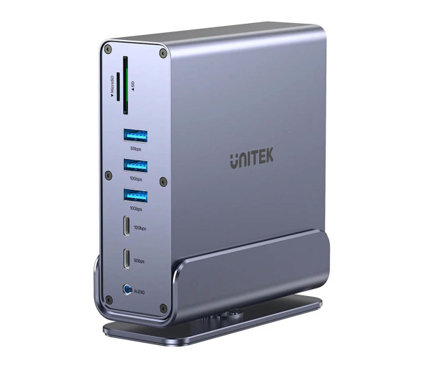 UNITEK Uniwersalna stacja dokująca DisplayLink 4K x3 D1135AGY01 - 1455230 - zdjęcie